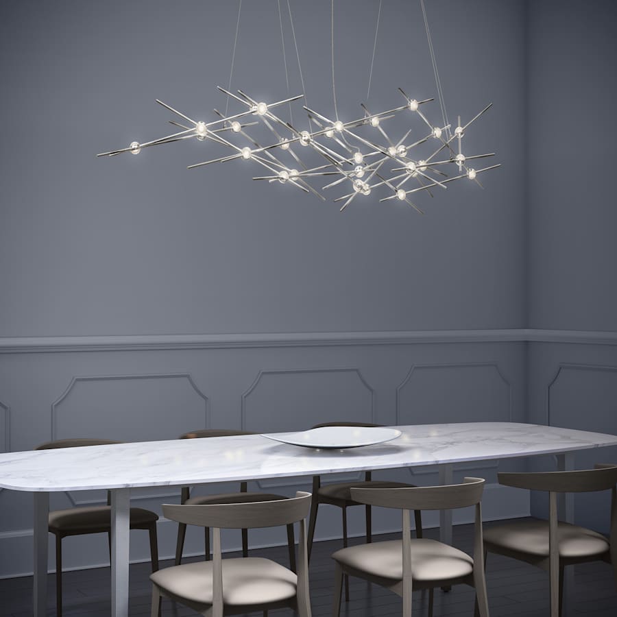 Sonneman Constellation Ursa Minor 25 Light 55" Wide LED Abstract Chandelier