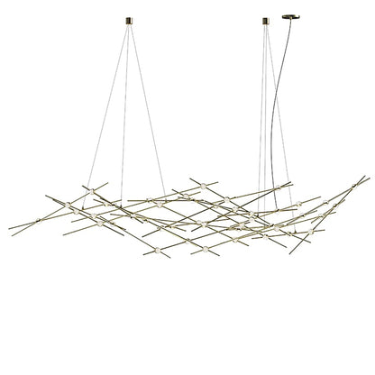 Sonneman Constellation Ursa Major 44 Light 93" Wide LED Abstract Chandelier with Clear Acrylic Shades