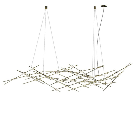 Sonneman Constellation Ursa Major 44 Light 93" Wide LED Abstract Chandelier with Clear Acrylic Shades