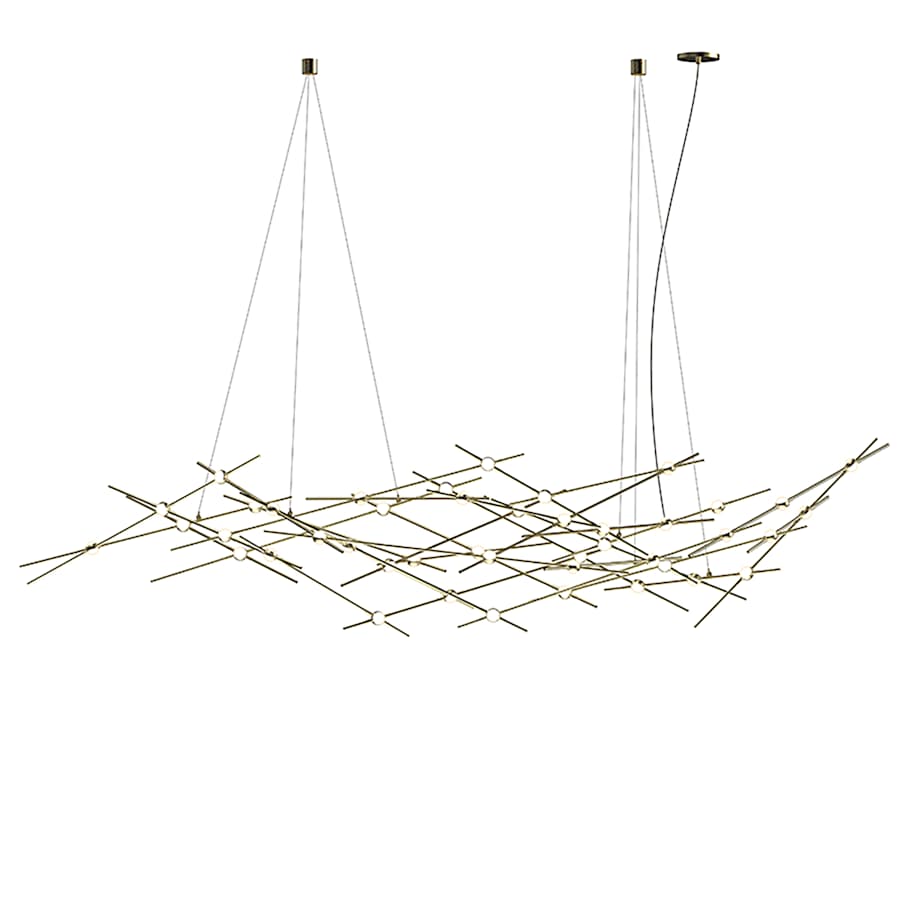 Sonneman Constellation Ursa Major 44 Light 93" Wide LED Abstract Chandelier with White Acrylic Shades