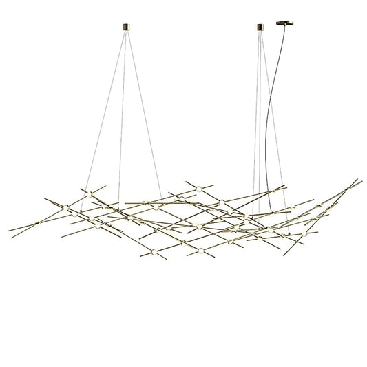 Sonneman Constellation Ursa Major 44 Light 93" Wide LED Abstract Chandelier with White Acrylic Shades