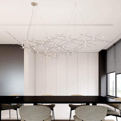 Sonneman Constellation Ursa Major 93" Wide Integrated LED Chandelier with Acrylic Shades