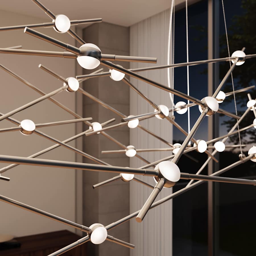 Sonneman Constellation Ursa Major 93" Wide Integrated LED Chandelier with Acrylic Shades