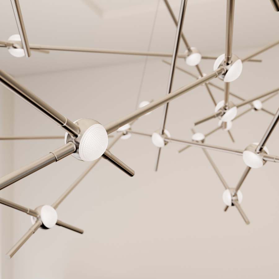 Sonneman Constellation Ursa Major 93" Wide Integrated LED Chandelier with Acrylic Shades
