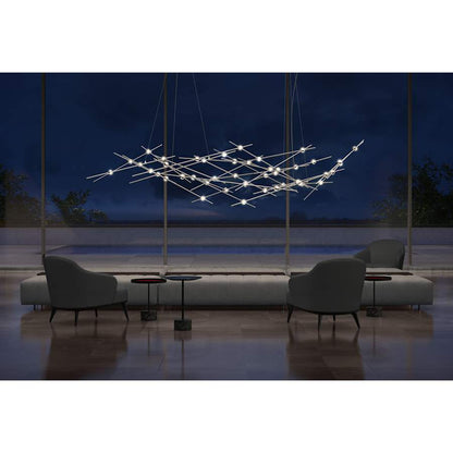 Sonneman Constellation Ursa Major 93" Wide Integrated LED Chandelier with Acrylic Shades