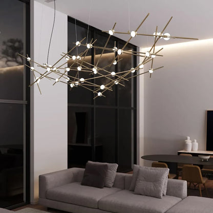 Sonneman Constellation Ursa Major 44 Light 93" Wide LED Abstract Chandelier