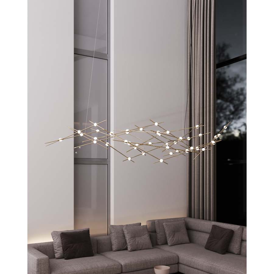 Sonneman Constellation Ursa Major 44 Light 93" Wide LED Abstract Chandelier