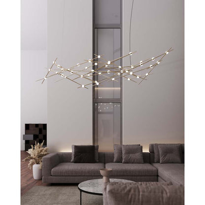 Sonneman Constellation Ursa Major 44 Light 93" Wide LED Abstract Chandelier
