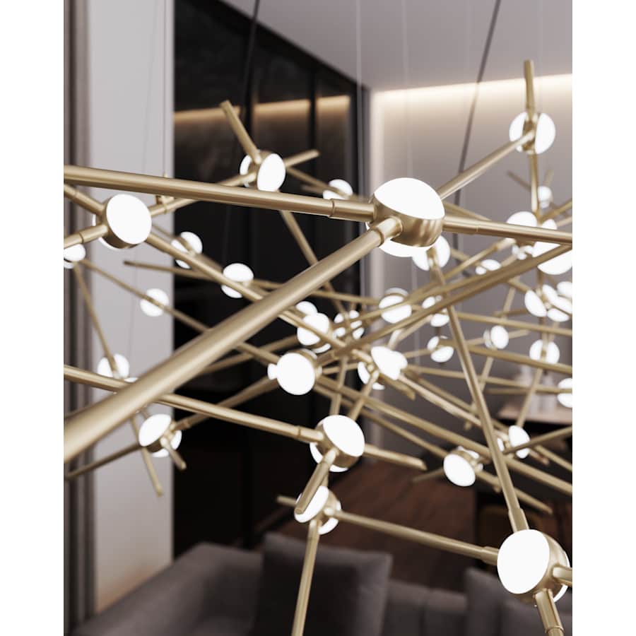 Sonneman Constellation Ursa Major 44 Light 93" Wide LED Abstract Chandelier