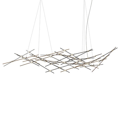 Sonneman Constellation 93" Wide Abstract Chandelier