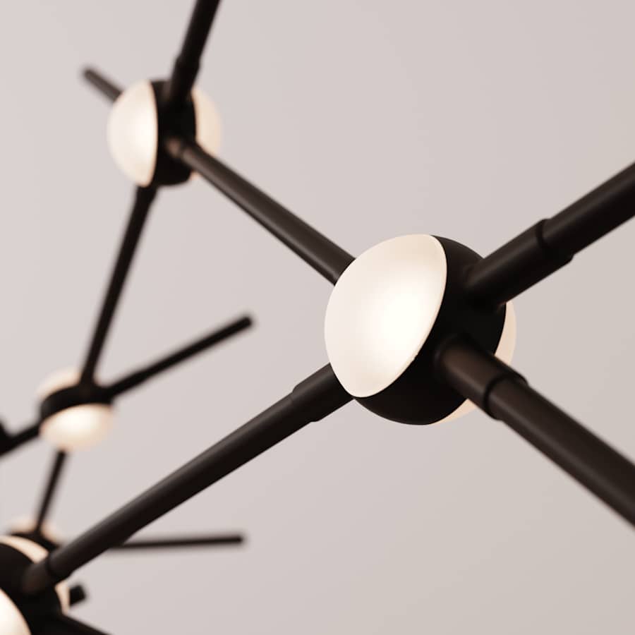 Sonneman Constellation 93" Wide Abstract Chandelier