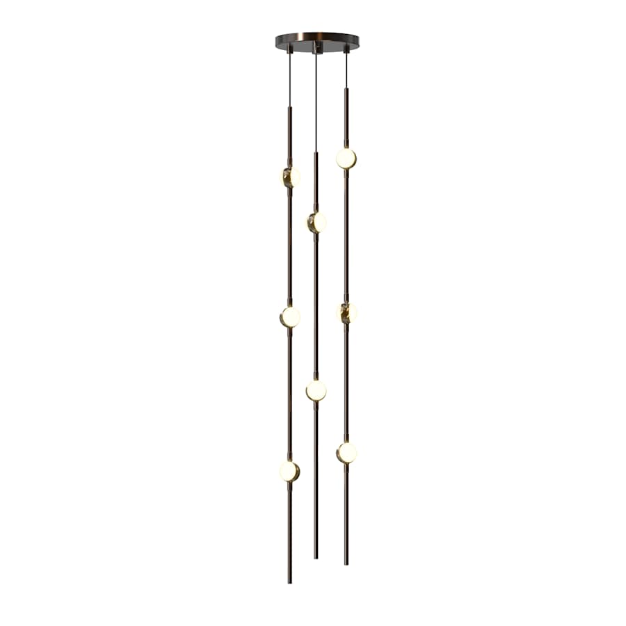 Sonneman Constellation 6" Wide Beaded Chandelier