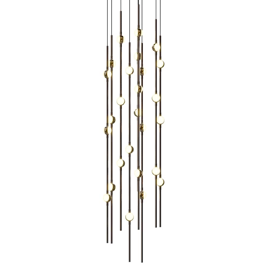 Sonneman Constellation 12" Wide Beaded Chandelier