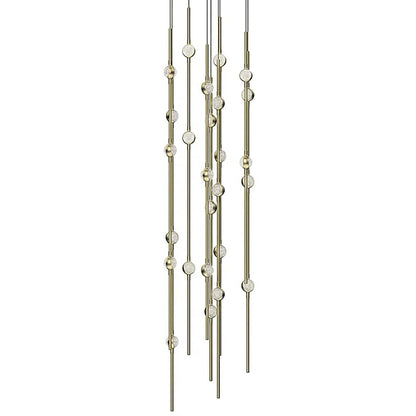 Sonneman Constellation 12" Wide Beaded Chandelier
