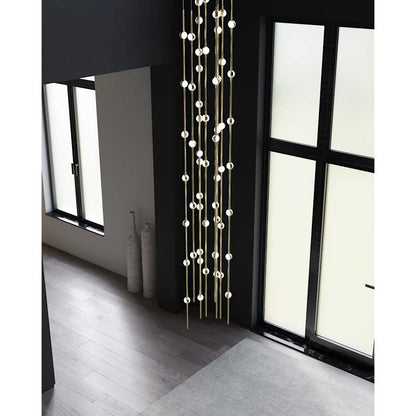 Sonneman Constellation Andromeda 55 Light 12" Wide LED Abstract Multi Light Pendant