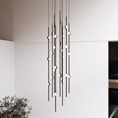 Sonneman Constellation 12" Wide Beaded Chandelier