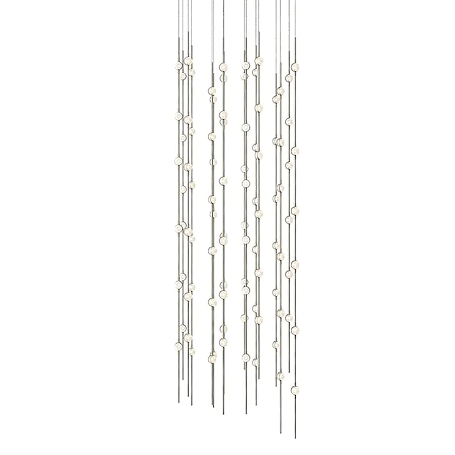 Sonneman Constellation Andromeda 24" Square LED Pendant with Clear Faceted Acrylic