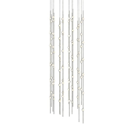 Sonneman Constellation Andromeda 24" Square LED Pendant with Clear Faceted Acrylic