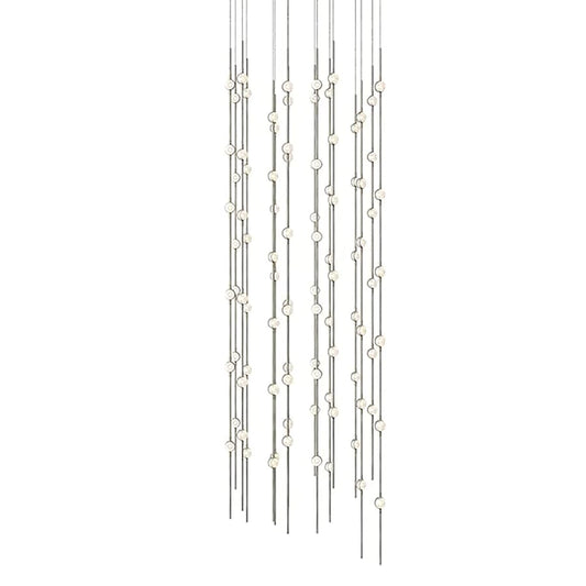 Sonneman Constellation Andromeda 24" Square LED Pendant with Clear Faceted Acrylic