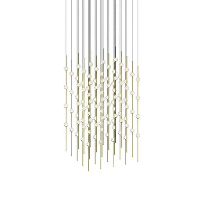 Sonneman Constellation Cosmic Cube 100 Light 21" Wide LED Abstract Multi Light Pendant