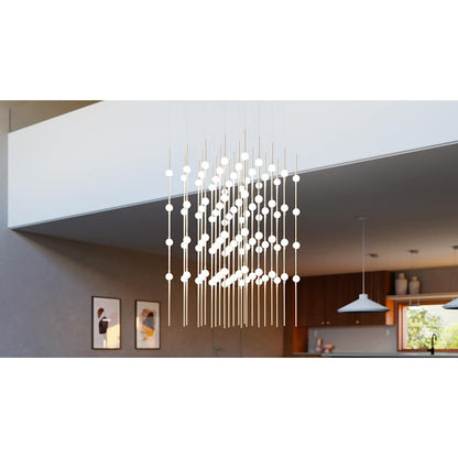 Sonneman Constellation Cosmic Cube 100 Light 21" Wide LED Abstract Multi Light Pendant