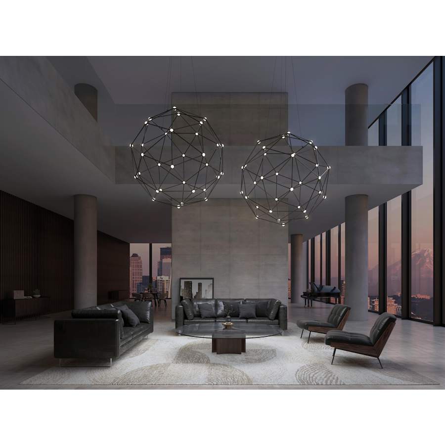 Sonneman Constellation 45" Wide Globe Chandelier