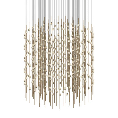 Sonneman Constellation Centaurus Cylinder 3 Light 48" Wide LED Abstract Chandelier