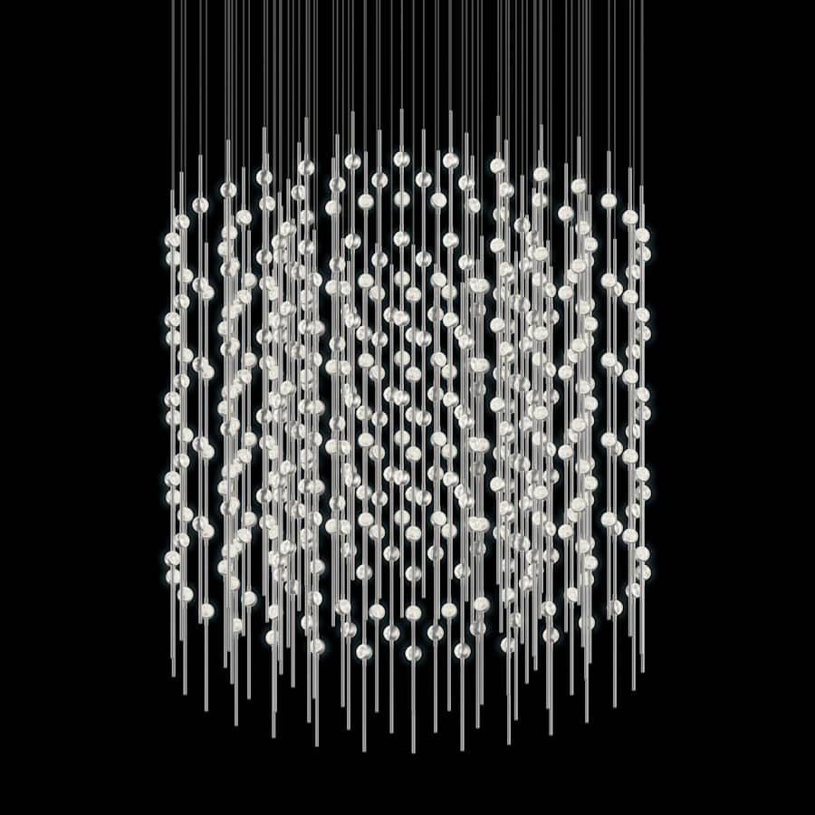 Sonneman Constellation Centaurus Cylinder 3 Light 48" Wide LED Abstract Chandelier