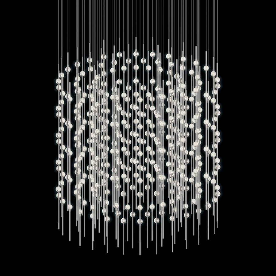 Sonneman Constellation Centaurus Cylinder 3 Light 48" Wide LED Abstract Chandelier