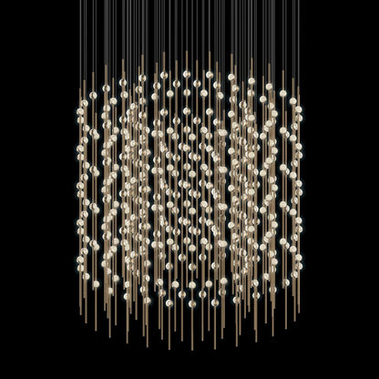 Sonneman Constellation Centaurus Cylinder 3 Light 48" Wide LED Abstract Chandelier