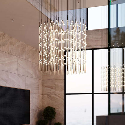 Sonneman Constellation Centaurus Cylinder 3 Light 48" Wide LED Abstract Chandelier