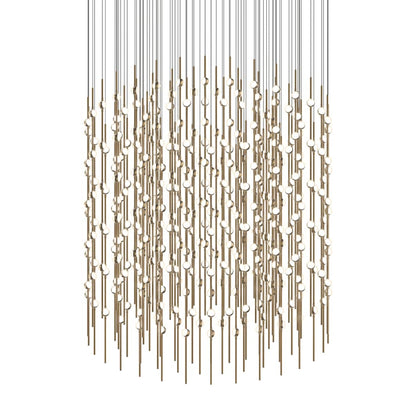 Sonneman Constellation Centaurus Cylinder 3 Light 48" Wide LED Abstract Chandelier