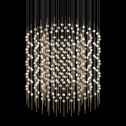 Sonneman Constellation Centaurus Cylinder 3 Light 48" Wide LED Abstract Chandelier