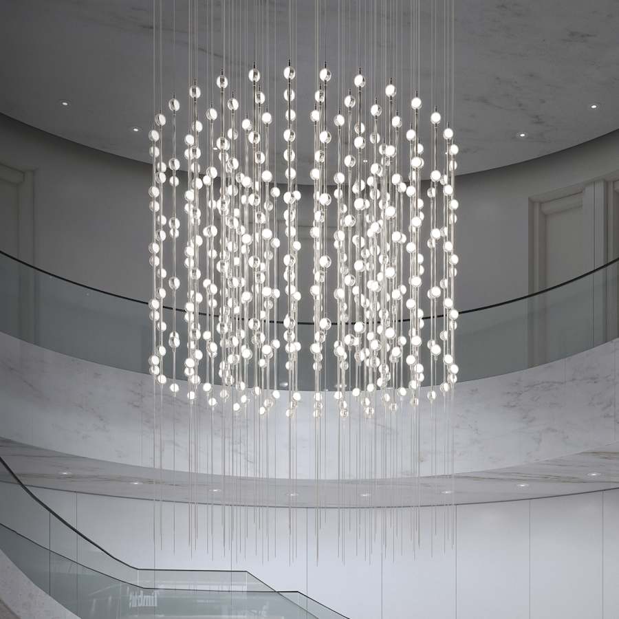 Sonneman Constellation Centaurus Cylinder 3 Light 48" Wide LED Abstract Chandelier