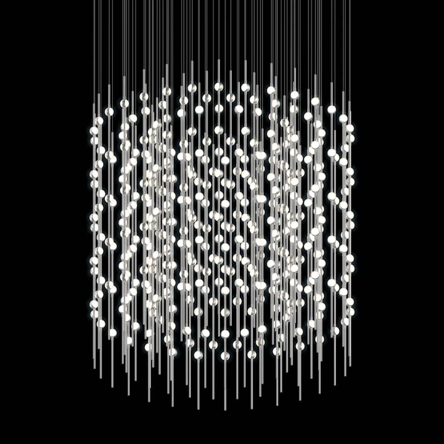 Sonneman Constellation Centaurus Cylinder 3 Light 48" Wide LED Abstract Chandelier