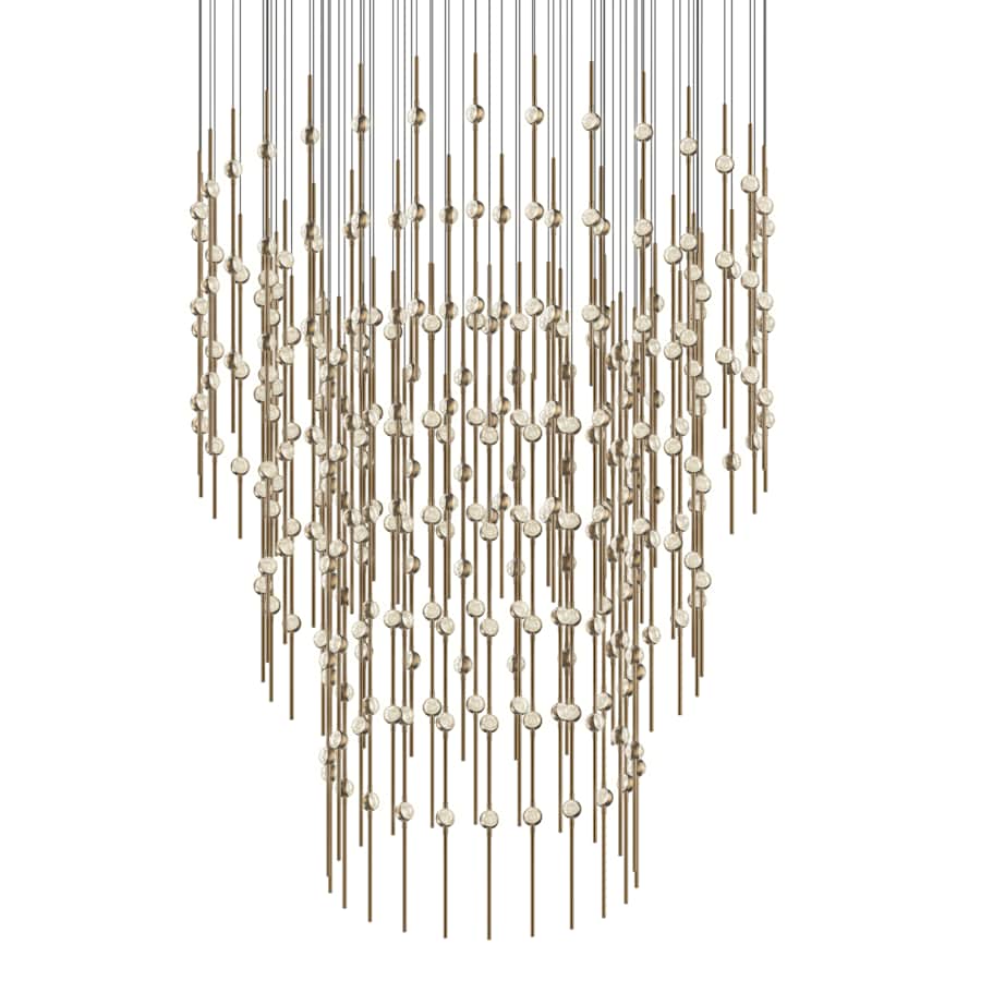 Sonneman Constellation Centaurus Pyramid 3 Light 48" Wide LED Abstract Chandelier