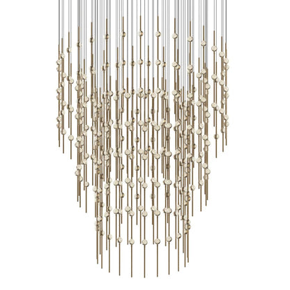 Sonneman Constellation Centaurus Pyramid 3 Light 48" Wide LED Abstract Chandelier
