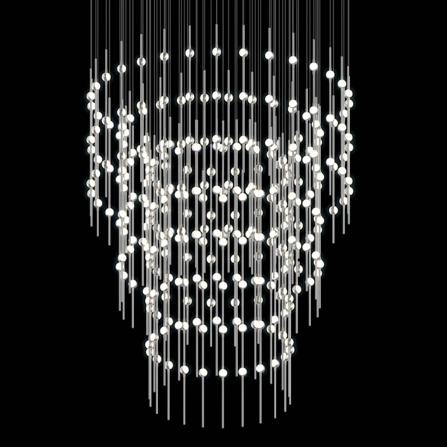 Sonneman Constellation Centaurus Pyramid 3 Light 48" Wide LED Abstract Chandelier