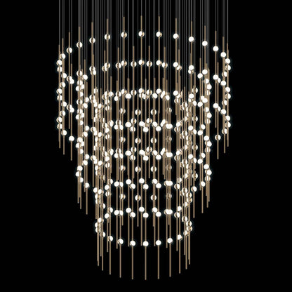 Sonneman Constellation Centaurus Pyramid 3 Light 48" Wide LED Abstract Chandelier
