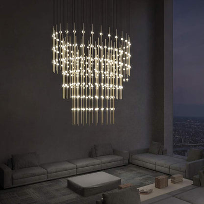 Sonneman Constellation Centaurus Pyramid 3 Light 48" Wide LED Abstract Chandelier