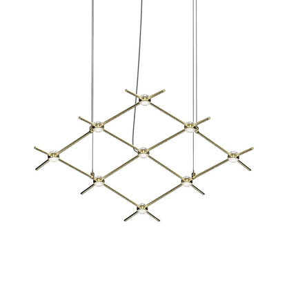 Sonneman Constellation 67" Wide Abstract Chandelier