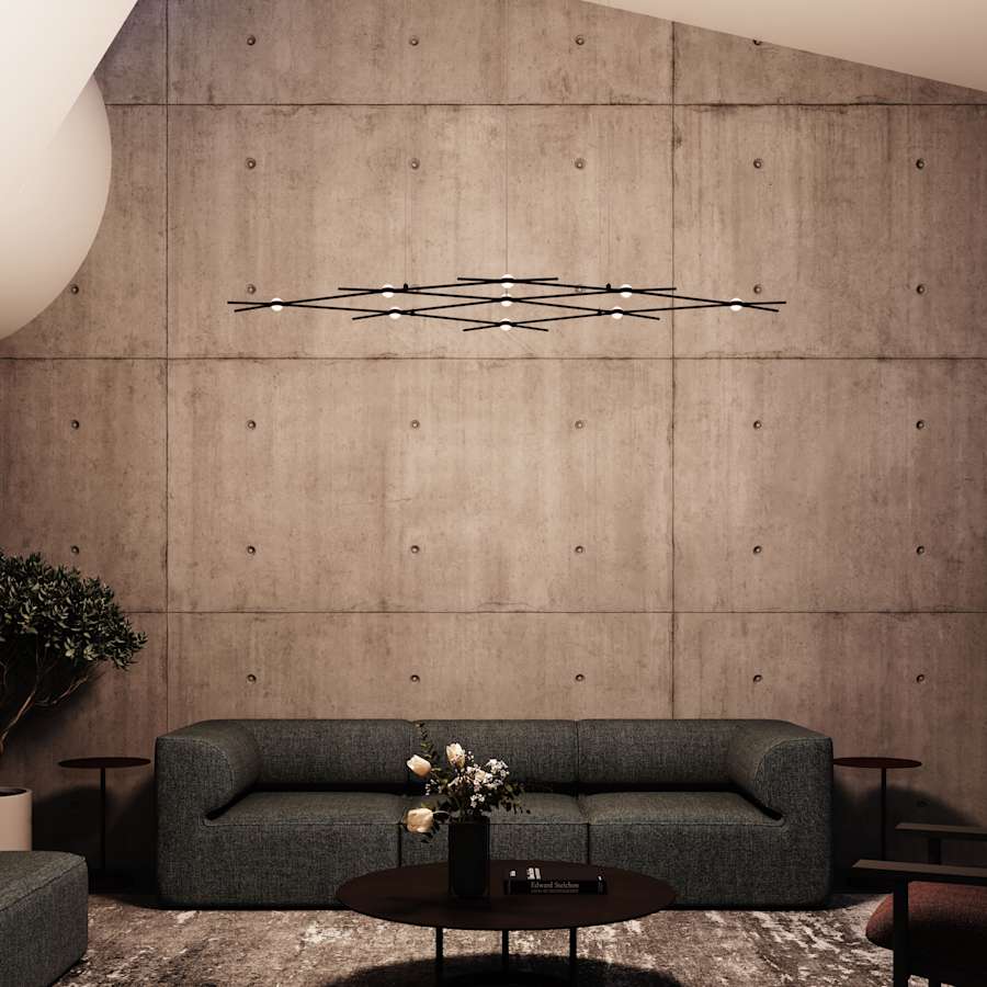 Sonneman Constellation 67" Wide Abstract Chandelier