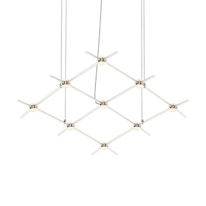 Sonneman Constellation 67" Wide Abstract Chandelier