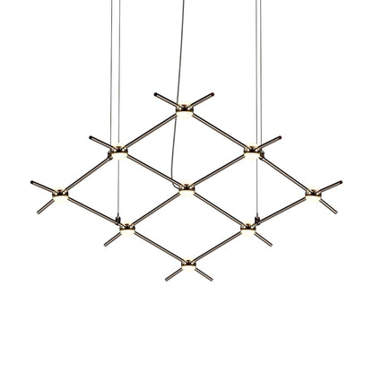 Sonneman Constellation 67" Wide Abstract Chandelier