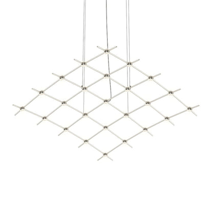 Sonneman Constellation Aquarius Medius 25 Light 122" Wide LED Chandelier with Faceted Acrylic Shades