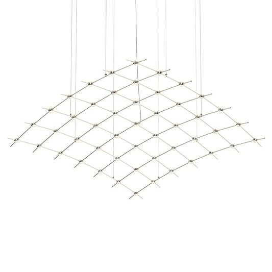 Sonneman Constellation Aquarius Major 49 Light 177" Wide LED Abstract Chandelier with Faceted Acrylic Shades