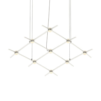 Sonneman Constellation 67" Wide Abstract Chandelier