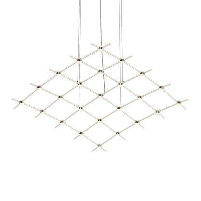 Sonneman Constellation Aquarius Medius 25 Light 122" Wide LED Chandelier with Optical Acrylic Shades