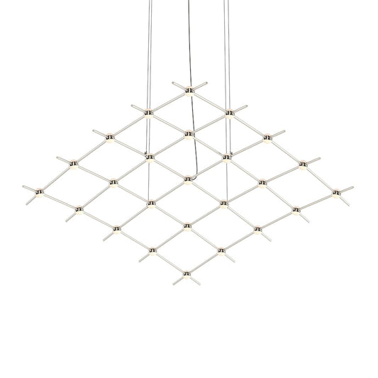 Sonneman Constellation Aquarius Medius 25 Light 122" Wide LED Chandelier with Optical Acrylic Shades