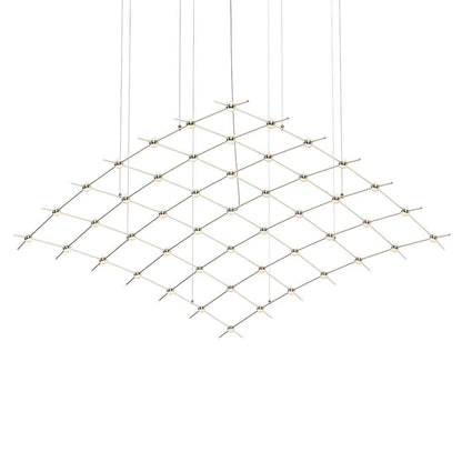 Sonneman Constellation Aquarius Major 49 Light 177" Wide LED Abstract Chandelier with Optical Acrylic Shades